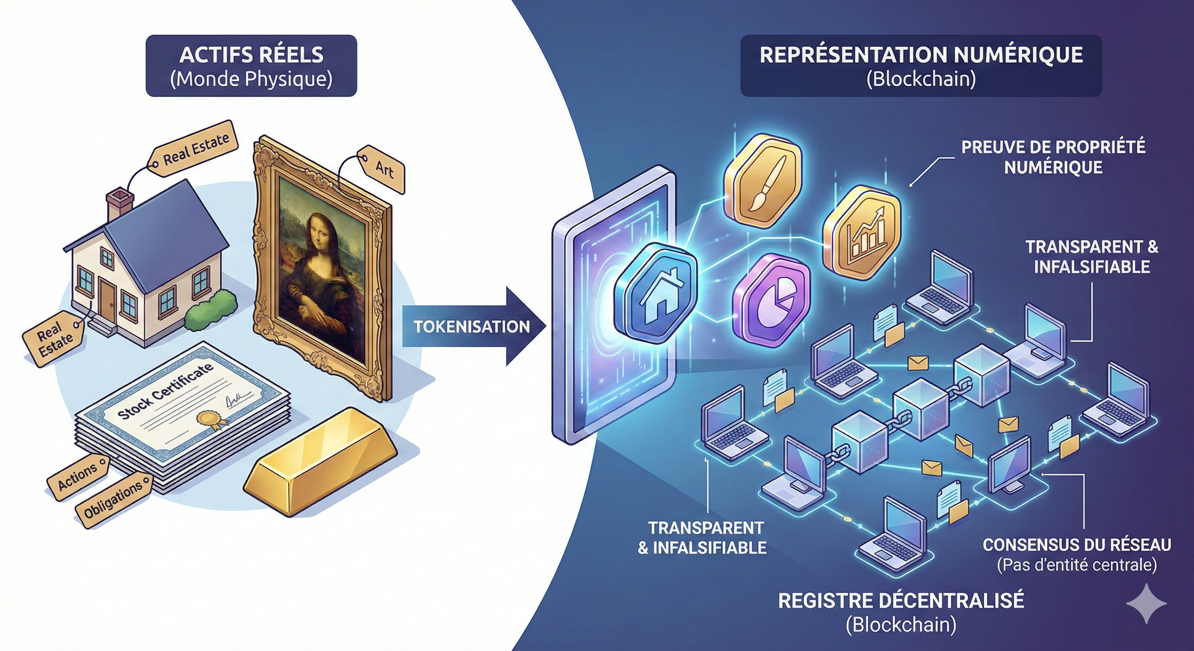 Graphique de cours d'une action liée à la blockchain affiché sur un écran de trading